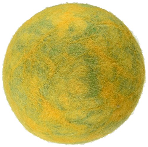 One Pet Planet 86012 3.5-Inch Wooly Fun Ball Dog Toy