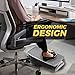 Under Desk Foot Rest, Black Footstool & Office Footrest, Adjustable Angle Positions 13.8