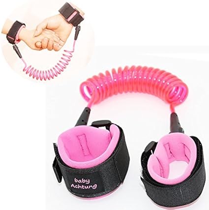 Amazon 迷子防止紐 迷子防止縄 ハーネス 子供 幼児 ハーネス リストバンド 1 5m ローズレッド 迷子防止リュック ハーネス ベビー マタニティ 通販