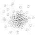 Kissitty 2000Pcs 6mm Stainless Steel Open Jump Rings Connectors 0.8mm Thick Chainmail Making Jewelry Findings