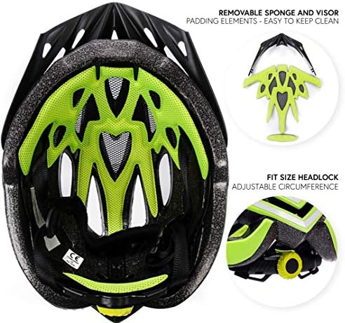 Casque Vélo VTT et VTC Adulte Jeunesse Unisexe Casque de Cyclisme de Réglable de Sport pour BMX Skate Scooter Patines Conçu pour la Sécurité des Utilisateur Marven