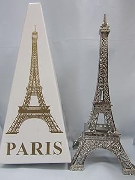 2pc Siver Paris Eiffel Tower 6 Miniature Display (B57) US SELLER SHIP FAST