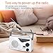 VEILOND AM FM Portable Radio Player, Best Reception and Longest Lasting, AC Powered or Battery Operated Vintage AM FM Compact Transistor Radio (Sliver)