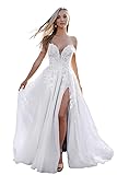 Loyeloy Women's Beach Wedding Dresses for Bride