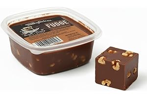 PRIDE OF INDIA Milkylicious Old Fashioned Handmade Smooth Creamy Fudge - Belgian Chocolate Walnut (1/4 Pound) | Kettle Cooked & Individually Wrapped in USA in Small Batches for a Rich Delicious Taste