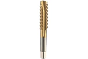 1/2-20 Spiral Point Thread Tap, High Speed Steel HSS 6542, Titanium Coated 6542 High Speed Steel Machine Taps Tapping Bit，DRINYOUNG(Spiral Point Taps, 1/2-20)