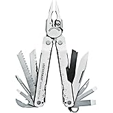 LEATHERMAN, Super Tool 300 Multitool with Premium Replaceable Wire Cutters and Saw, Stainless Steel with Nylon Sheath