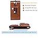 Ranboo Vertical Cellphone Holster Case with Clip Belt Loop Carabiner PU Leather Holster Pouch Carrying Case Waist Pouch Holder Sleeve for iPhone Xs Max XS 7/8 Plus Holster Galaxy S7/8/9 Plus Brown