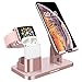BENTOBEN 3-in-1 Charging Stand, Universal Charging Dock Station for Airpods 2/1 Apple Watch Series 4/3/2/1 iPhone Xs Max XS XR X 8 7 6S 6 Plus SE 5S 5 Android Smartphone iPad Tablet, Rose Gold primary