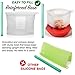 Ecokeep Reusable Silicone Food Bag. Silicone Food Storage Bag, Silicone Bags Reusable. Silicone Ziploc Bags, Reusable Freezer Bags. Silicone Reusable Food Bag (2 Large, 2 Medium)