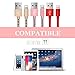 OTISA Compatible Cable, 3PACK 5FT/1.5M Nylon Braided Charging Cord, to USB Cable,Charger Cable Phone X/8/8 Plus/7/7 Plus/6/6 Plus/5/5S/5C/SE (Pink+Gold+Red)