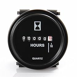 Searon 2“ Round Hour Meter 6~80VDC Automotive
