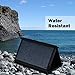 SUAOKI 25W Solar Charger Portable Foldable Solar Panel Sunpower Mono-Crystalline Universal Phone Charger with 2-Port USB Ports, TIR-C Technology for All USB Device