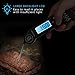 GEEKHOM Instant Read Thermometer, Electronic Digital Meat Thermometer with Probe, Talking Function, LCD Backlight Screen for BBQ Oven Grill Smoker Kitchen Cooking(Black)