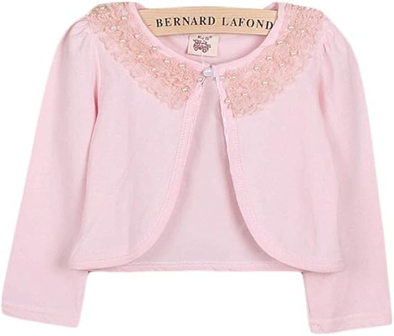 Amazon チレエコ Chireeko ボレロ 女の子 カーディガン 羽織 カーディガン 子供服 長袖 フォーマル ガールズ ジュニア パール きれいめ かわいい 結婚式 七五三 入学式 卒園式 秋 冬 春 カーディガン ボレロ 通販