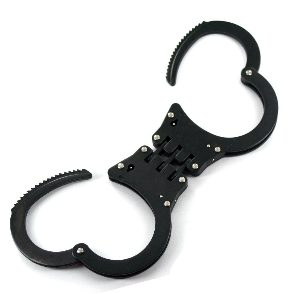 Ace Martial Arts Supply Heavy Duty Handcuffs and Keys (BlackHinge ACE