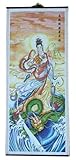 Dragon Lady ~ Rattan Scroll Picture Asian Home Decor - Feng Shui