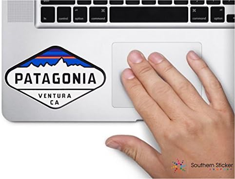 Oval Patagonia Venture text 4x2.5 inche outdoor adventure funny stickers for construction hard hat pro union working men lunch box tool box symbol window motorcycle biker car - Made and shipped in USA