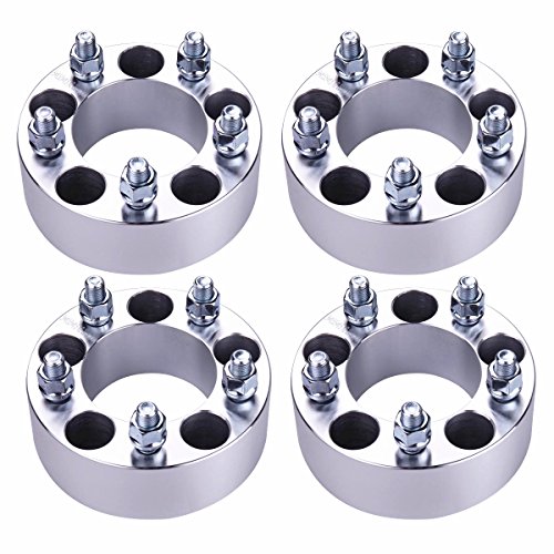 4Pcs 2 inch 5x4.5 Wheel Spacers Hub Bore 82.5mm with Studs 1/2 5 Lug Wheel Spacers Adapters Compatible for Ranger 1983-2011 for Town Car 1991-2011 for Cherokee 1984-2001