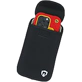 RadiArmor EMF Blocking Cell Phone Sleeve - EMF Blocking Pouch - Updated XL Version for Larger Smartphones (Black, Extra Large)