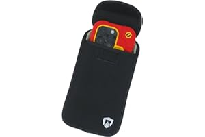 RadiArmor EMF Blocking Cell Phone Sleeve - EMF Blocking Pouch - Updated XL Version for Larger Smartphones (Black, Extra Large