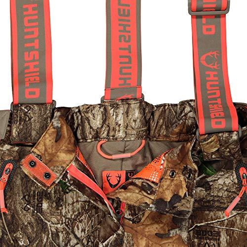 HUNTSHIELD Women’s Hunting Bib Pants Real Tree Edge Insulated Water