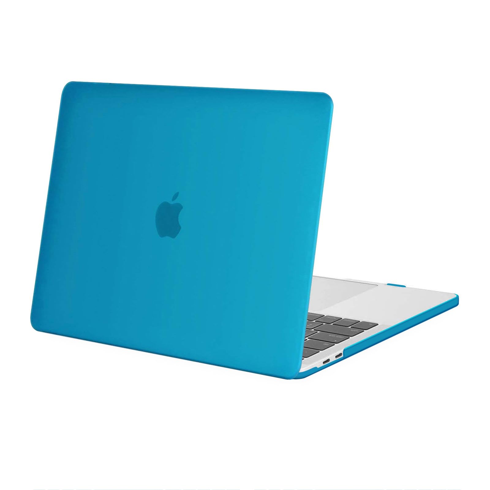 MOSISO Compatible with MacBook Pro 13 inch Case 2026 2025 2024 2023 2022-2016 M2 M1 A2338 A2289 A2251 A2159 A1989 A1706 A1708 with/without Touch Bar, Plastic Hard Shell Case Cover, Aqua Blue
