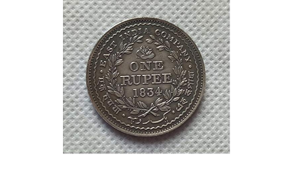 Amazon Com Rare Antique European 1834 India 1 Rupee William Iv United Kingdom Uk 1 British Crown Great Britain Silver Color Coin Toys Games