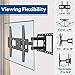 Mounting Dream TV Wall Mount Bracket Full Motion with Articulating Arm TV Bracket for Most 26-55 Inch LED, LCD Flat Screen TV, Mount up to VESA 400x400mm and 66 LBS Loading MD2378
