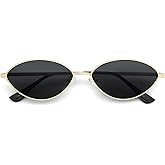 Retro Oval Sunglasses for Women Designer 2025 Womens Chic Sun Glasses Polarized 2025 Metal 90s AM6653