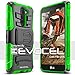 Evocel Generation Series Phone Case Compatible with LG K8V (VS500) with HD Screen Protector and Belt Clip Holster, Green
