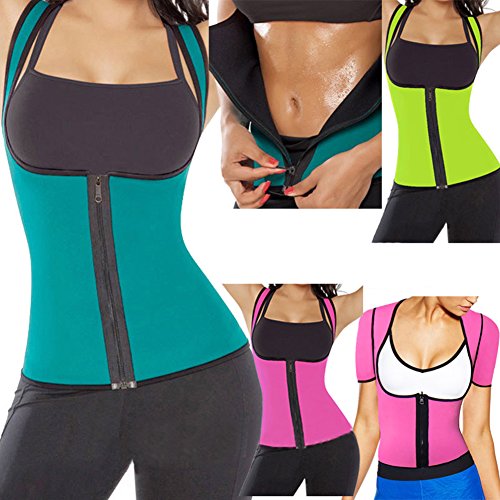 Women's Slimming Vest Hot Sweat Body Shaper Shirt for Weight Loss Sauna Tank Top Neoprene Vest