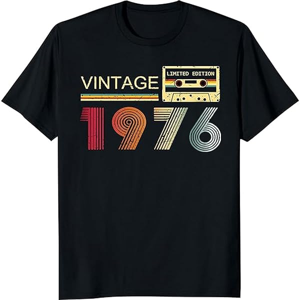 Amazon.com: Vintage 1976 T Shirts for Men 50th Birthday Gifts for