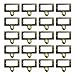 WEICHUAN 20-Pack Zinc Alloy Antique Bronze Label Frame Drawer Pulls -Vintage Industrial Style Apothecary Card Catalog Holder Pull Handles for Drawers and Cabinets, 1.7