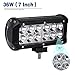 Led Light Bar,YITAMOTOR 4PCS 36W 7Inch Spot LED Work Light Pods Off Road Driving Light Fog Lights Waterproof Truck Tractor Car Boat Motorcycle 4WD ATV SUV, 2 Years Warranty