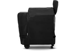 Unicook Grill Cover Compatible with Traeger Pro 22/ Pro 575 Series Wood Pellets, Heavy Duty Waterproof Full-Length Outdoor BBQ Smoker Cover, All-Season Protection Grill Accessory