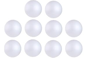 CCINEE 10PCS 3 Inch White Foam Balls Polystyrene Craft Balls Foam Balls for Art, Craft, Household, School Projects and Christmas Easter Party Decorations