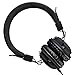 Sound Intone HD850 On-Ear Adjustable Folding Headphones with Microphone and Remote Control, Black
