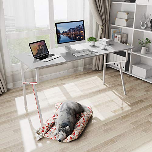 Eureka Ergonomic Computer Desk, 63 inch Large Study Writing Desk for Home Office Long PC Gaming Table with Mouse Pad… - Image 4