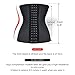 SHAPERX Women's Latex Waist Trainer Corset Waist Cincher Body Shaper Slimmer Tummy Control Shapewear, SZ1988-3-Black-XL
