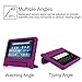 Fintie Shock Proof Case for Amazon Fire (Previous 5th Generation, 2015 7 inch) - Kiddie Series Light Weight Convertible Handle Stand Kids Friendly Cover, Purple