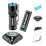 OLIGHT Bundle S10R III LED Flashlight Waterproof Rechargeable Pocket-Sized Torch for Camping and Hiking Super Bright 600 Lumen rcr123a Battery (16340) Patch