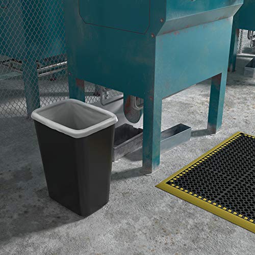 Black Commercial 10 Gallon Commercial Waste Basket 1Pack tillescenter