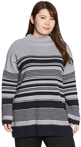 セシール ボトルネックボーダーチュニック プランプ 大きいサイズ Ms 1760 レディース グレーケイ 日本 Ll 日本サイズ2l相当 ワンピース チュニック 通販 Amazon