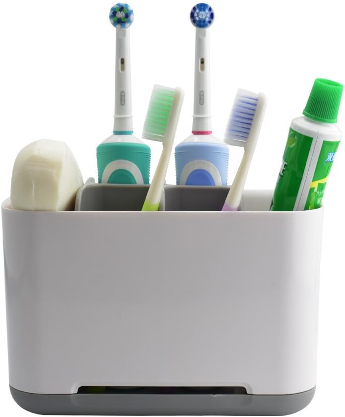 Sam4shine Toothbrush Holder, Upgraded Bathroom Toothbrush Caddy