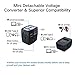 2019 Newest Model 2000W Travel Voltage Converter Step Down 220V to 110V Travel Power Converters Adapter Combo 10A All in One UK/AU/US/EU with 4-USB Port/Type C PD Charger Over 190 Countries (Black)