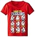 Frozen Little Boys' Olaf - Today I'M Feeling Happy T-Shirt, Red, 4T