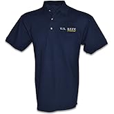 US Navy USN Retired Polo Golf Shirt