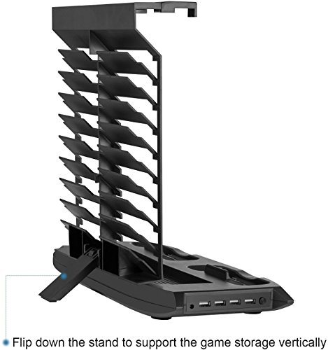 Xbox-One-S-Vertical-Stand-Cooling-Fan-Controller-Charging-Station-with-Game-Storage-Dualshock-Charger