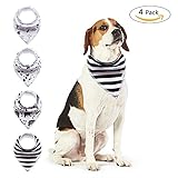 ILDOCK 4 Pack Dog Bandana Triangle Bibs Scarfs Accessories for Pet Cats and Puppies